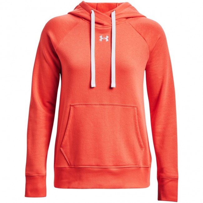 Under Armour Women's Rival Fleece HB Hoodie Orange 1356317 877 Under Armour Women's Rival Fleece HB Hoodie Orange 1356317 877