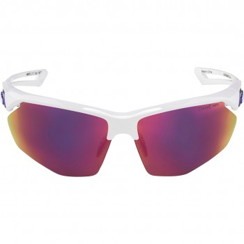 ALPINA Okulary na rower NYLOS HR bia o-fioletowe szk o fioletowe lustro Cat.3