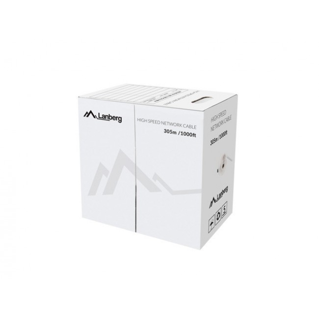 Lanberg LCU5-12CU-0305-S networking cable Grey 305 m Cat5e U/UTP (UTP)