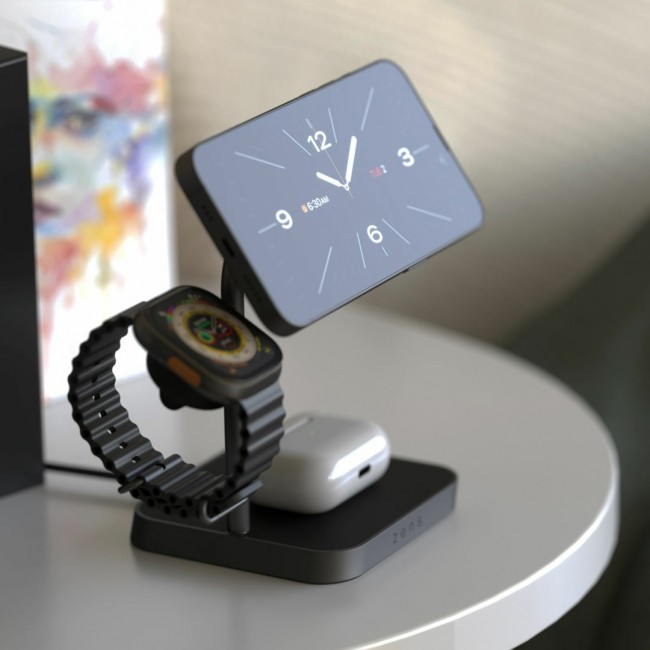 ZENS Office Charger Pro 3 Headphones, Smartphone, Smartwatch Black AC Wireless charging Fast charging Indoor