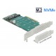 DeLOCK PCI Express x8 Card to 2 x internal NVMe M.2 Key M - Bifurcation - Low Profile Form Factor