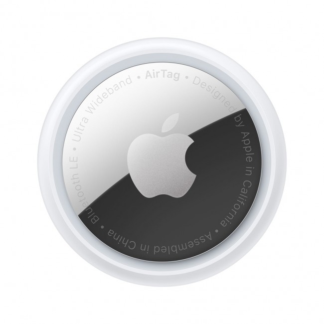 Apple AirTag Item Finder Silver, White Apple AirTag Item Finder Silver, White