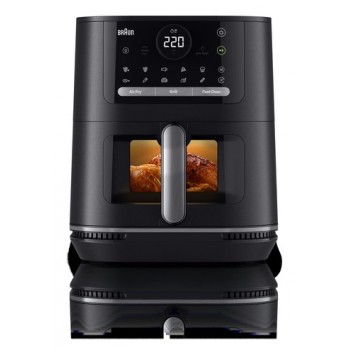 Braun HF5073 Single 6 L Stand-alone 2000 W Hot air fryer Black