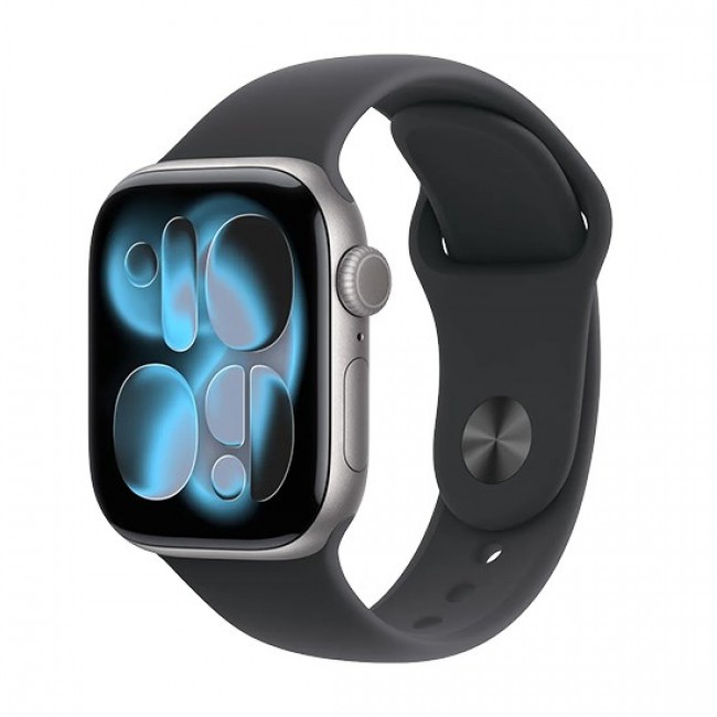 Apple Watch Series 11 GPS 42mm Space Grey Aluminium Case with Black Sport Band - M/L