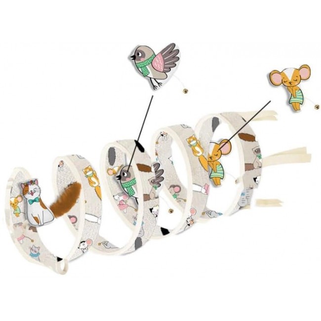 ZOLUX Chatouille Tunnel Cats and Mice Pattern - cat toy - 79cm