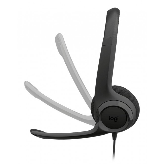 Logitech H390 Headset Wired Head-band Calls/Music USB Type-C Black
