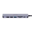 UNITEK HUB USB-C H1118A USB-A x3, USB-C, HDMI, SD, microSD