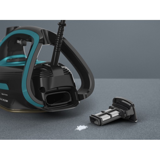Tefal Puregliss FV8066 Dry & Steam iron Durilium AirGlide Autoclean soleplate 3000 W Black, Blue