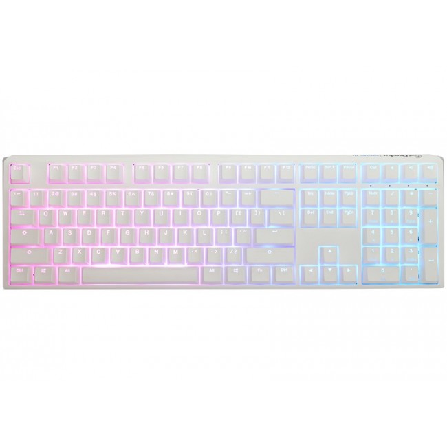 Ducky One 3 RGB keyboard Gaming USB QWERTY US English White Ducky One 3 RGB keyboard Gaming USB QWERTY US English White