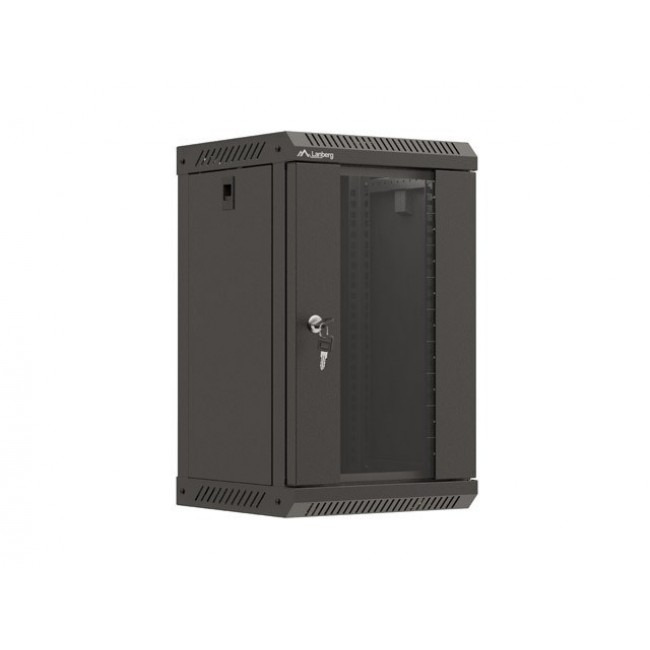 Lanberg WF11-3309-10B rack cabinet 9U Wall mounted rack Black