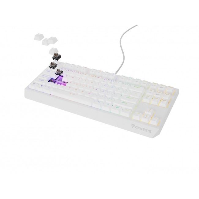GENESIS Thor 230 TKL keyboard Gaming USB + RF Wireless + Bluetooth QWERTY White
