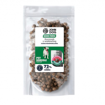 JOHN DOG Good Form Chicken with beef Small breeds - dry dog food - 120g