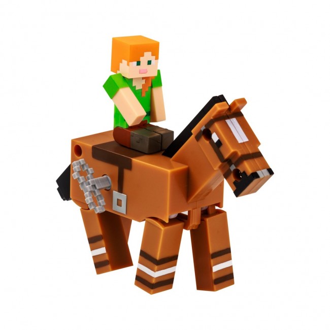 MINECRAFT S2 3D WIND-UP TOY - ALEX & HORSE MINECRAFT S2 3D WIND-UP TOY - ALEX & HORSE