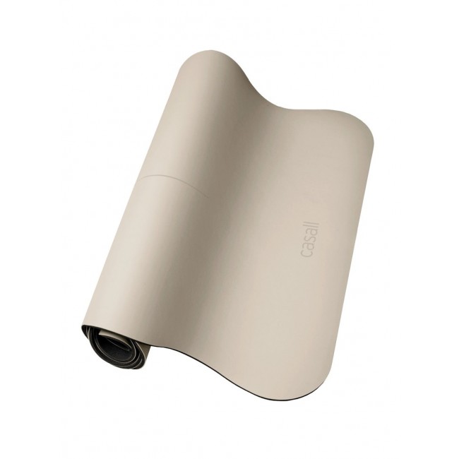 Mata CASALL Yoga Mat Grip & Cushion III Scallop 5mm kolor piaskowy - TU