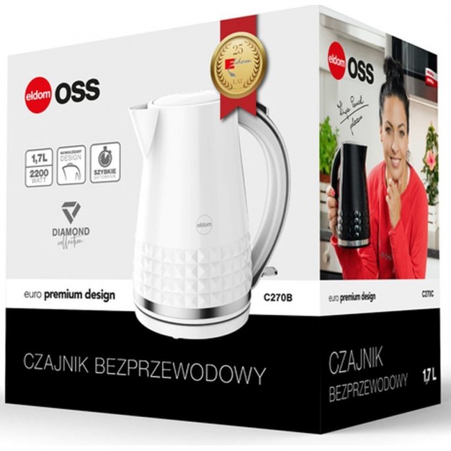 ELDOM C270B electric kettle 1.7 L 2150 W
