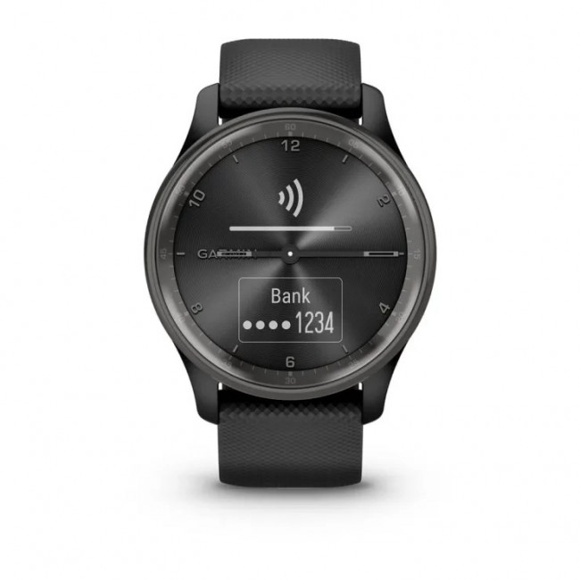 Garmin vivomove Trend LCD 40 mm Hybrid 254 x 346 pixels Touchscreen Black GPS (satellite)