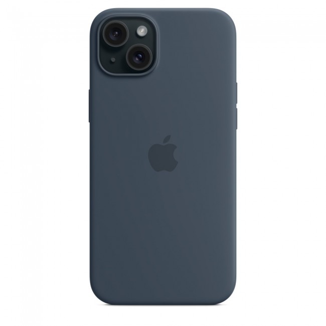 Apple iPhone 15 Plus Silicone Case with MagSafe - Storm Blue