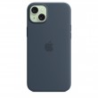 Apple iPhone 15 Plus Silicone Case with MagSafe - Storm Blue Apple iPhone 15 Plus Silicone Case with MagSafe - Storm Blue