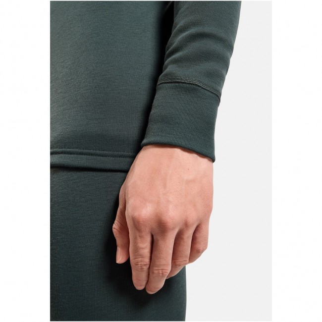 Bielizna termoaktywna z d ugim rękawem Odlo BL TOP crew neck l/s ACTIVE WARM zielona M