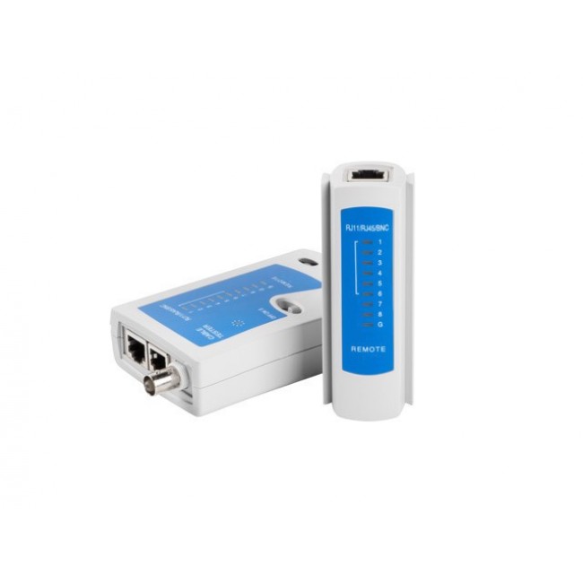 Lanberg NT-0401 network cable tester UTP/STP cable tester Blue, White Lanberg NT-0401 network cable tester UTP/STP cable tester Blue, White