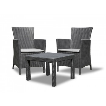 Allibert 216777 outdoor furniture set Graphite