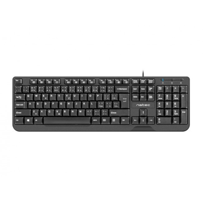 NATEC KEYBOARD TROUT SLIM USB, CZ/SK LAYOUT, BLACK NATEC KEYBOARD TROUT SLIM USB, CZ/SK LAYOUT, BLACK