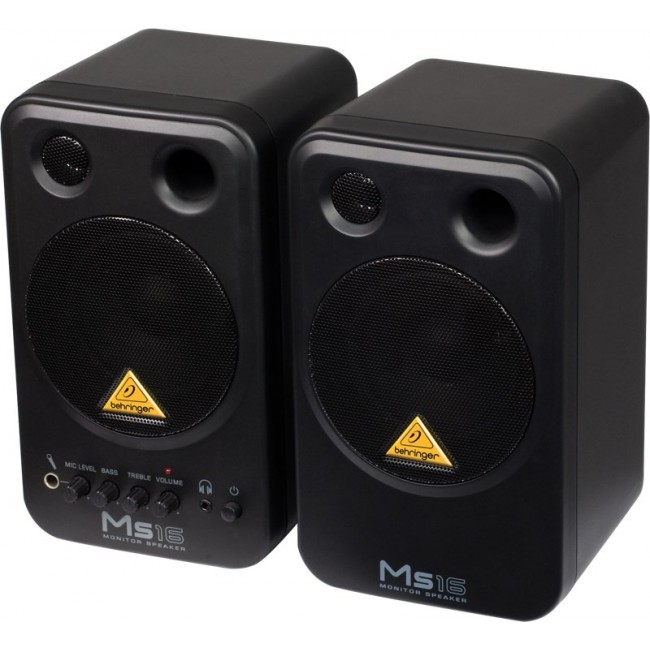 Behringer MS16 loudspeaker 2-way Black Wired 16 W Behringer MS16 loudspeaker 2-way Black Wired 16 W
