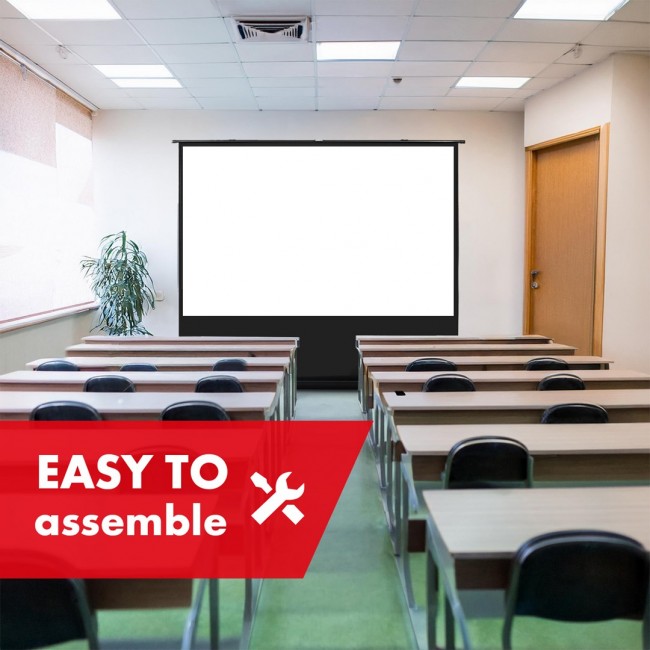 Maclean MC-212 Portable Projection Screen, Compact, Floor, 80 Maclean MC-212 Portable Projection Screen, Compact, Floor, 80
