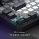 Dark Project Tamsus projektas ALU87B Bushido, G3MS Moonstone Switch, JAV keyboard Home/Office QWERTY English Dark Project Tamsus projektas ALU87B Bushido, G3MS Moonstone Switch, JAV keyboard Home/Office QWERTY English