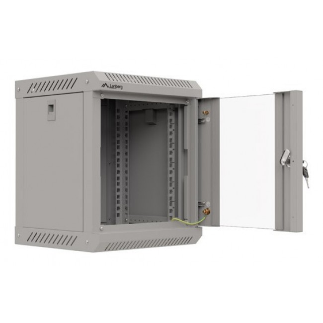 Lanberg WF11-3306-10S rack cabinet 6U Wall mounted rack Grey