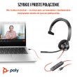 HP Poly Blackwire 3310 Monaural Microsoft Teams Certified USB-C Headset +USB-C/A Adapter