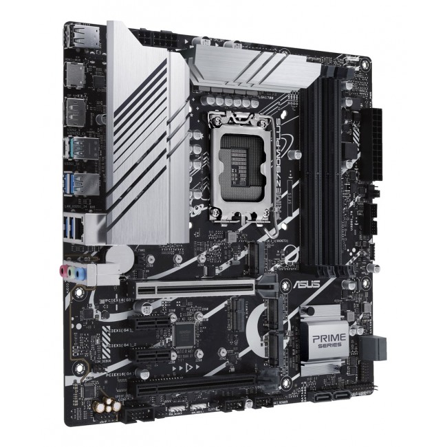 Asus | PRIME Z790M-PLUS | Processor family Intel | Processor socket LGA1700 | DDR5 DIMM | Memory slots 4 | Supported hard disk drive interfaces SATA, M.2 | Number of SATA connectors 4 | Chipset Intel Z790 | mATX