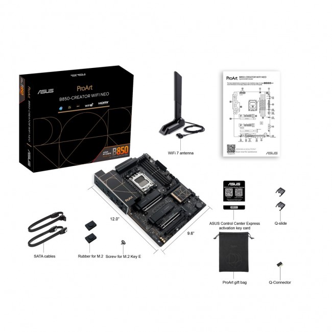 ASUS PROART B850-CREATOR WIFI NEO AMD B850 Socket AM5 ATX ASUS PROART B850-CREATOR WIFI NEO AMD B850 Socket AM5 ATX