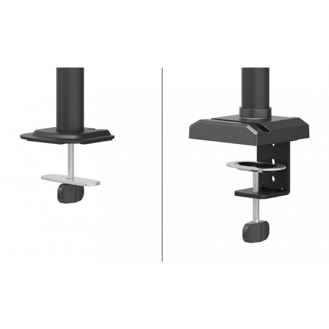 Desk mount for 3 monitors 10-27