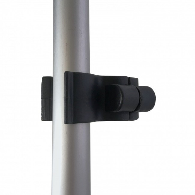 Holder for crutches wheelchair-mounted