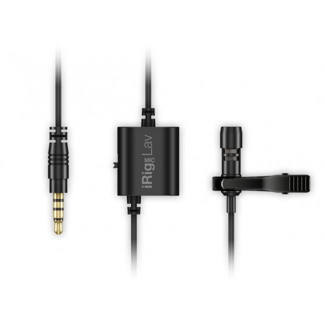 IK Multimedia iRig Mic Lav Black Clip-on microphone IK Multimedia iRig Mic Lav Black Clip-on microphone