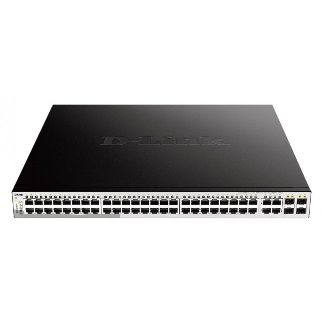 D-Link DGS-1210-52MP Managed L2 Gigabit Ethernet (10/100/1000) Power over Ethernet (PoE) Black, Grey