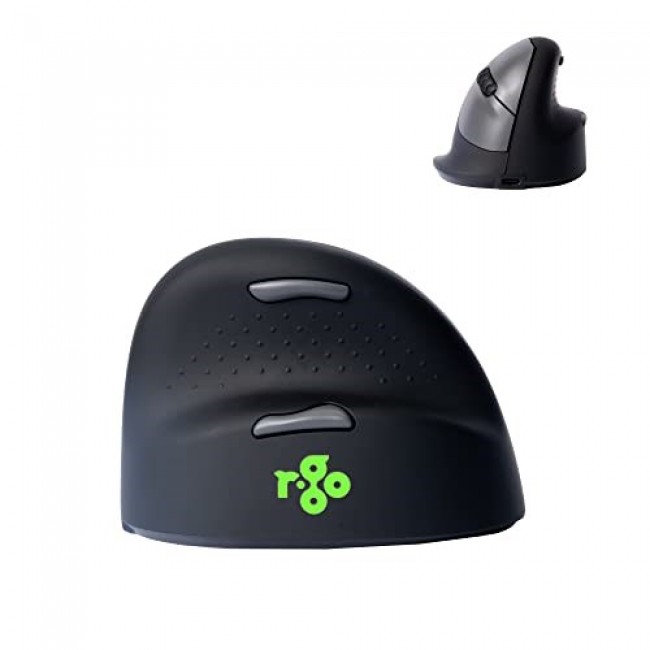 R-Go Tools Ergonomic mouse R-Go HE Break with break software, medium (hand size 165-185 mm), right-handed, Bluetooth, black R-Go Tools Ergonomic mouse R-Go HE Break with break software, medium (hand size 165-185 mm), right-handed, Bluetooth, black
