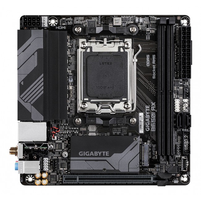 Gigabyte B650I AX 1.0 Processor family AMD Processor socket AM5 DDR5 DIMM Supported hard disk drive interfaces SATA, M.2 Number of SATA connectors 2 Gigabyte B650I AX 1.0 Processor family AMD Processor socket AM5 DDR5 DIMM Supported hard disk drive interfaces SATA, M.2 Number of SATA connectors 2