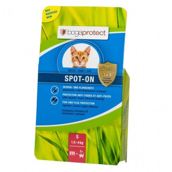 BOGAR Bogaprotect Spot-on S - drops against fleas and ticks for cats 3x0.7 ml