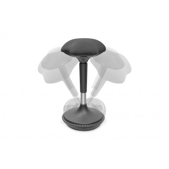 Digitus Ergonomic Stool / Standing Aid, Height-Adjustable with Gas Pressure Spring