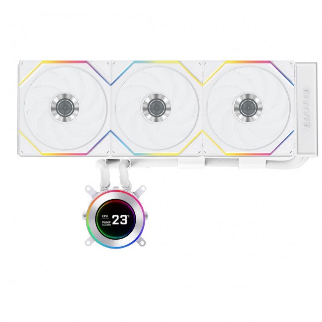 Lian Li GA II Hydroshift II LCD-C 360TL Processor All-in-one liquid cooler 12 cm White 1 pc(s)