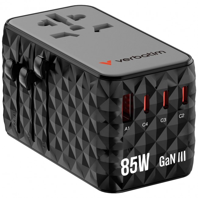Verbatim Charge 'n' Travel Diamond 85W Retractable Cable CNT-02