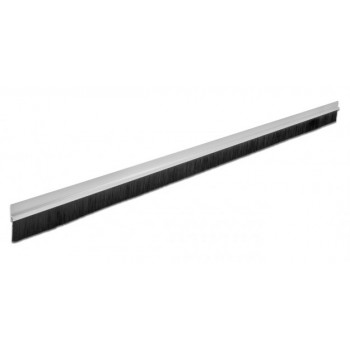 DeLOCK Brush strip 40 mm with aluminium profile straight - length 1 m