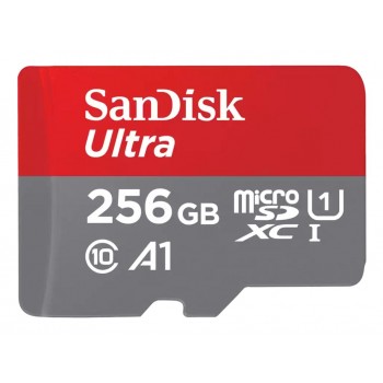 SanDisk Ultra microSD 256GB + SD-adapt.