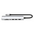 Satechi USB-C 7-in-1 Slim Multi Port Adapter Silve