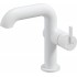 Washbasin mixer with rectangular spout