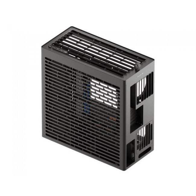 HAVN HS 420 VGPU PC Case, Midi-Tower, E-ATX, Tempered Glass, PCIe 5.0 Riser Cable - black