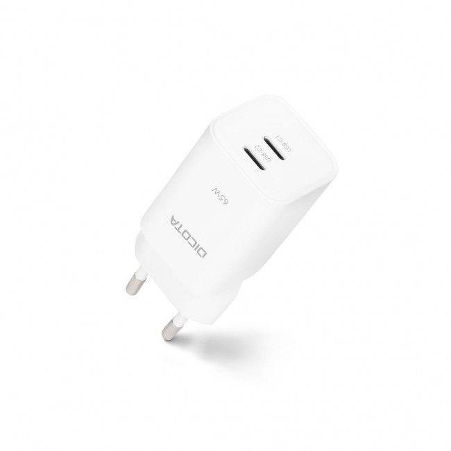 DICOTA D32184 mobile device charger Laptop, Smartphone, Tablet White AC Fast charging Indoor