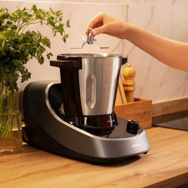 Cecotec 04341 food processor 1600 W 3.3 L Black, Stainless steel Built-in scales